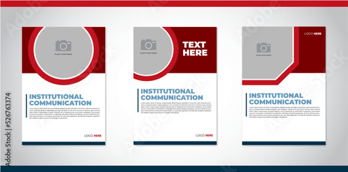 Modern and professional mailing template, corporate communication template, business template