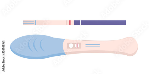 Pregnancy test. Negative test. Vector illustration