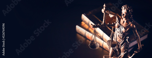 Photo Lady Justice with books