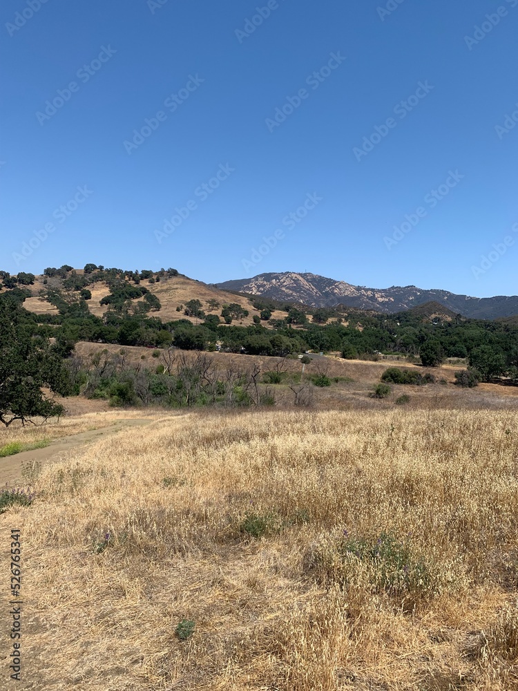 landscape with sky in California mountains