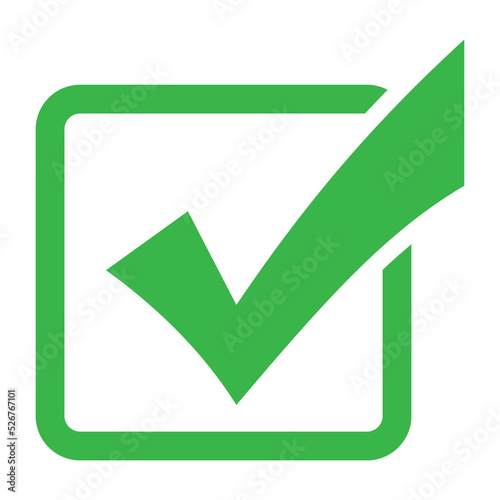 Free Download Check mark green pointed icon. - GFXLoad