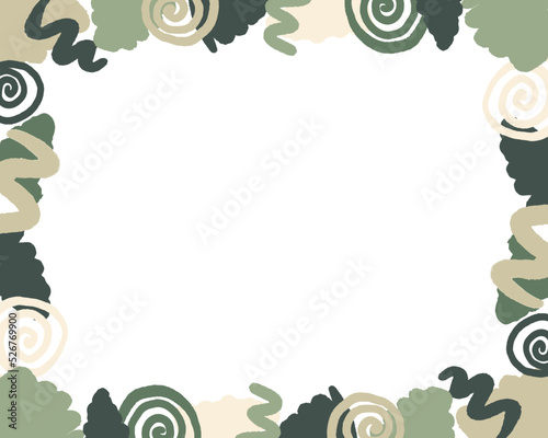 pastel green abstract shape background for greeting card