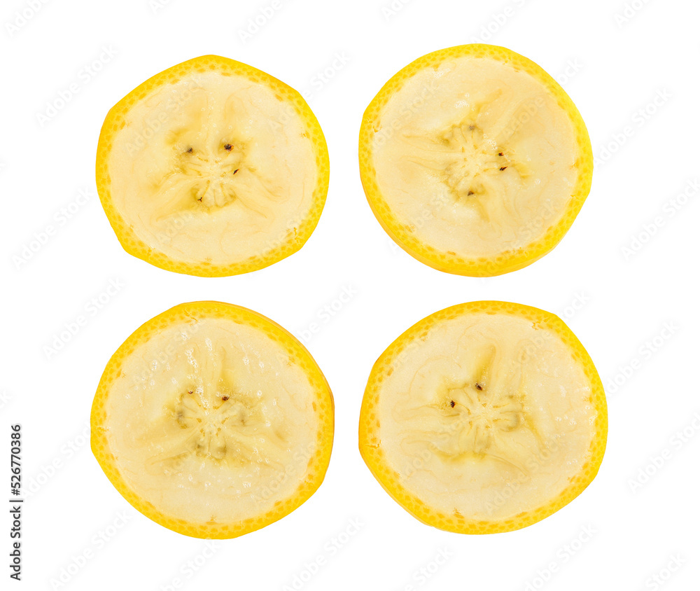 Banana slice isolated on transparent background PNG - Similar PNG