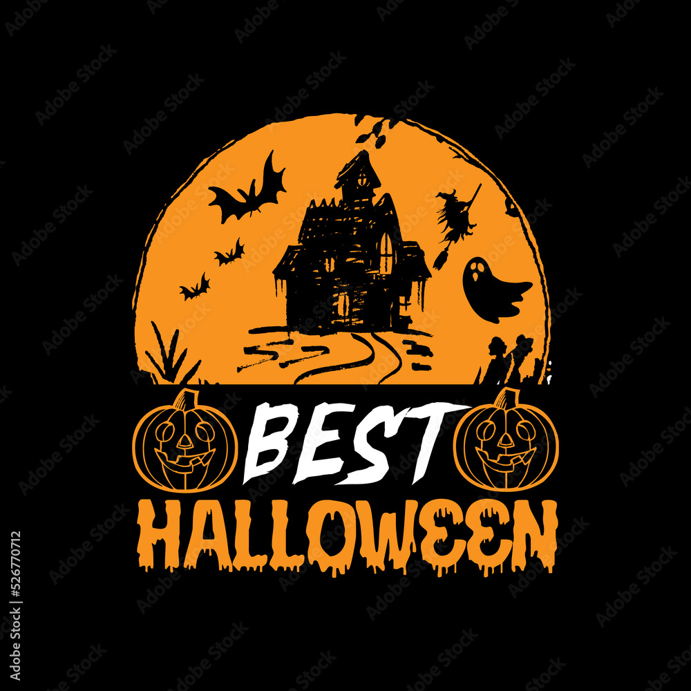 Best Halloween typography lettering for t shirt ready for print