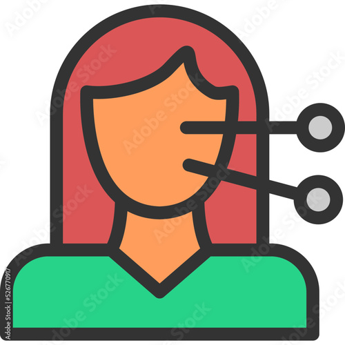 Face Acupuncture Icon