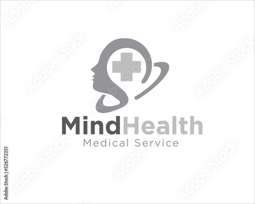 mind health logo designs for medical service clinic