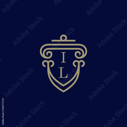 IL classic theme initial logo design which is good for branding