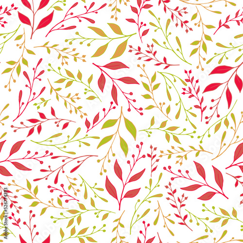 Summer sprouts pattern seamless vector. Abstract