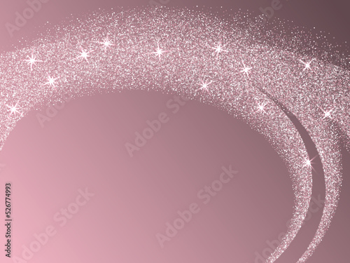 Bridal pink rose gold glitter vector background. Premium sparkles confetti invitation card background.