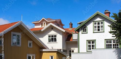 Maisons à Fjällbacka en Suède photo