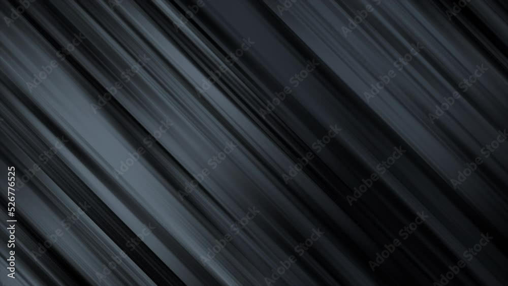 Black and gray diagonal lines motion background. Seamless loop animation