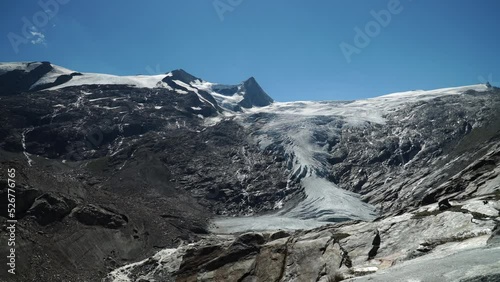 Schlaten Glacier (Schlatenkees) at Grossvenediger, Hohe Tauern National Park, Osttirol, Austria photo