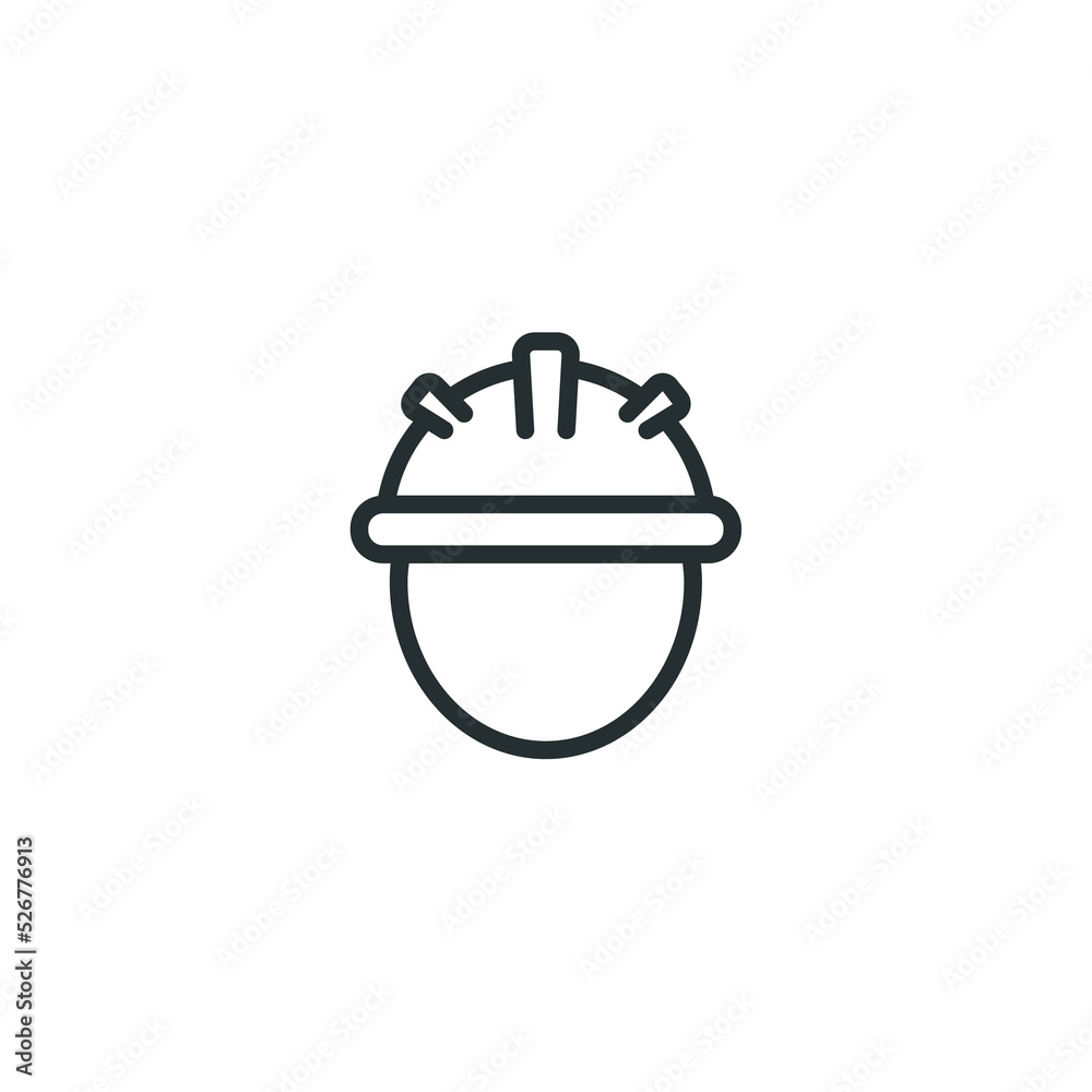 Vector sign of Construction worker symbol is isolated on a white background. Construction worker icon color editable. Vector sign of Construction worker symbol is isolated on a white background. Construction worker icon color editable.