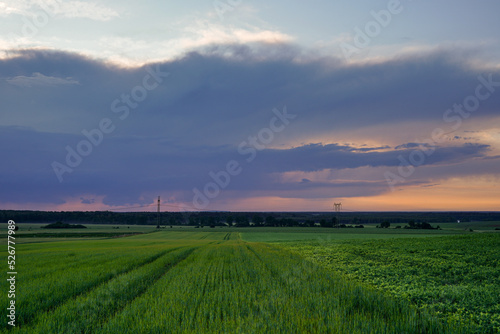 wschód słońca, zachód słońca, pole, sunrise, sunset, wieś, polska, niebo, pol...