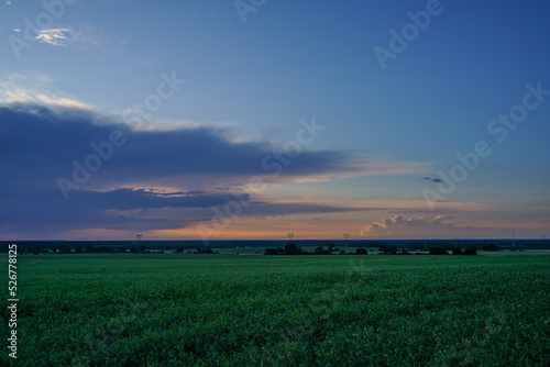 wschód słońca, zachód słońca, pole, sunrise, sunset, wieś, polska, niebo, pola, krajobraz,  © Daniel Folek