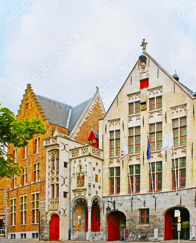 Historic Tollhouse in Bruges, Belgium photo