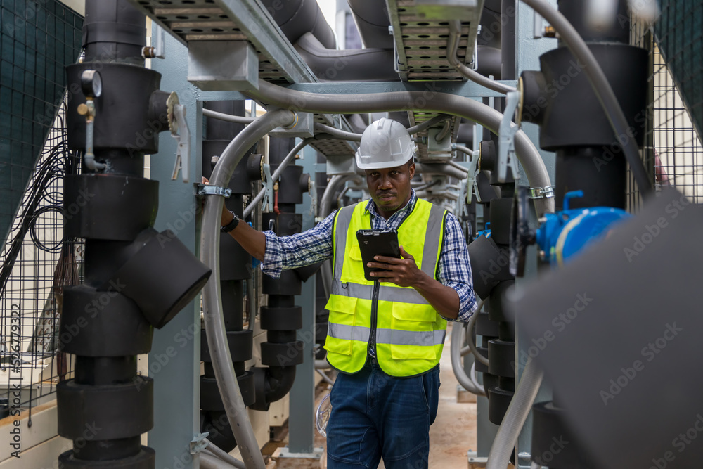 Industrial engineer work on site. engineer visit and inspection site engineer at industrial site. Inspector engineer check and working on site Industrial engineer work on site. engineer visit and inspection site engineer at industrial site. Inspector engineer check and working on site
