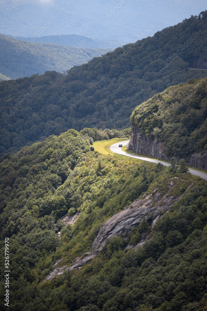 Summer Day on the Blue Ridge Parkway in Western North Carolina
