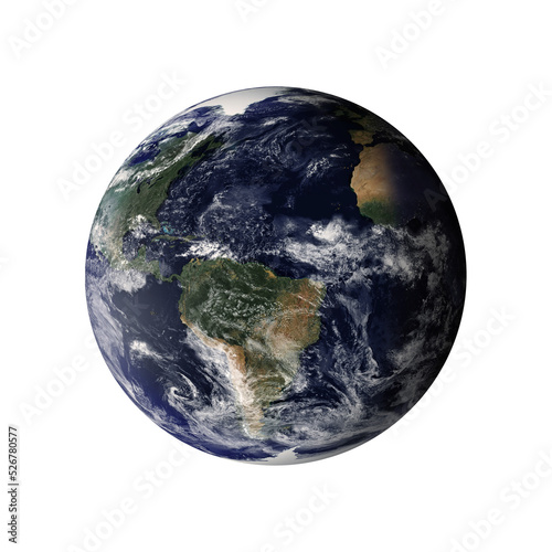 Earth Planet isolated texture