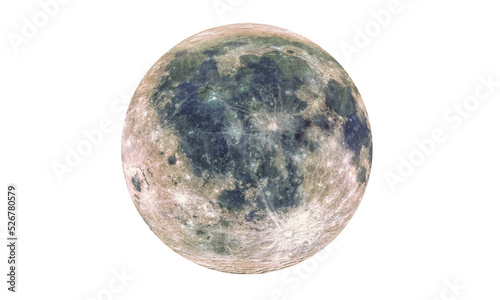 Fototapeta Naklejka Na Ścianę i Meble -  The Moon isolated texture