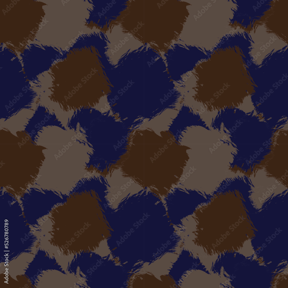 Abstract Camouflage Brush Strokes Seamless Pattern Design