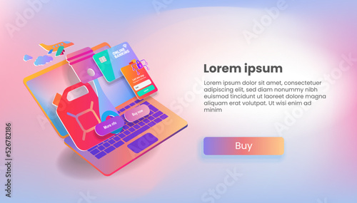 Elements of the web interface of the auto parts store on the laptop screen