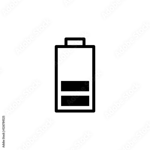 Battery icon. battery charge level. battery charging icon on white background