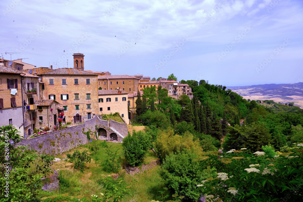 the historic center of Volterra tuscany Italy