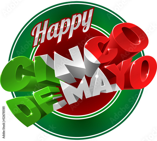 Happy Cinco De Mayo Label Sign
