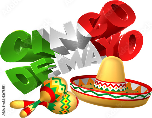 Cinco De Mayo Sign With Som...