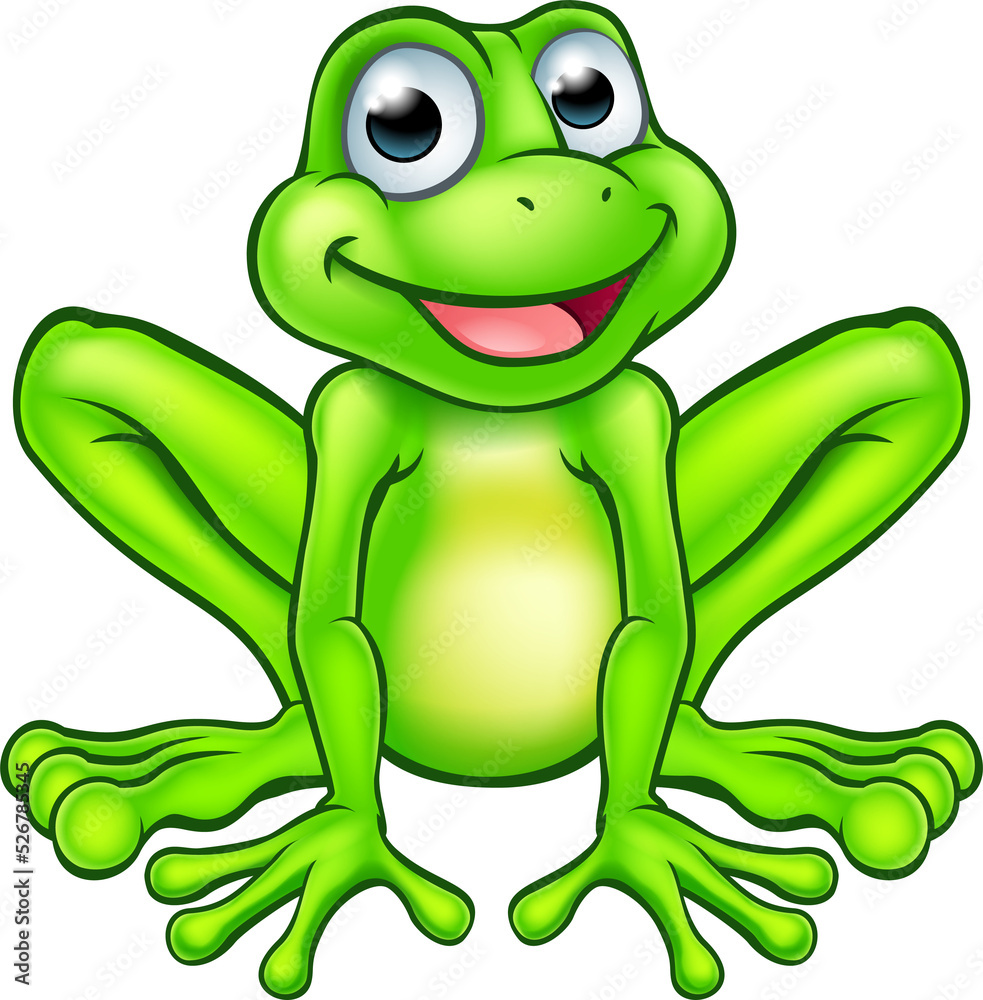 Fototapeta premium Cartoon Frog Mascot