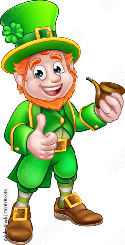 St Patricks Day Pipe Leprec...