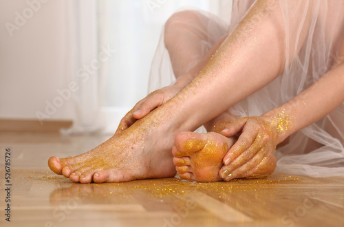 Hand and feet and Nail skin care. Varicose veins prevention