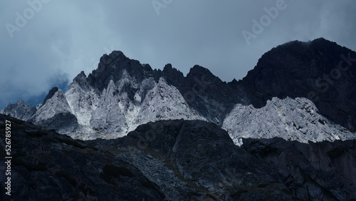 Majestic rocky mountains of the High Tatras in Slovakia © Rastislav