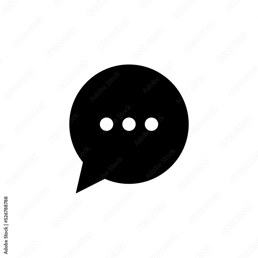 Chat vector icon, dialog symbol. Simple, flat design for web or mobile app design isolated on white background Chat vector icon, dialog symbol. Simple, flat design for web or mobile app design isolated on white background