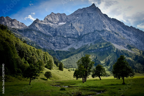 Panorama, Alps mountain landscape. Góry, Alpy widok górski
