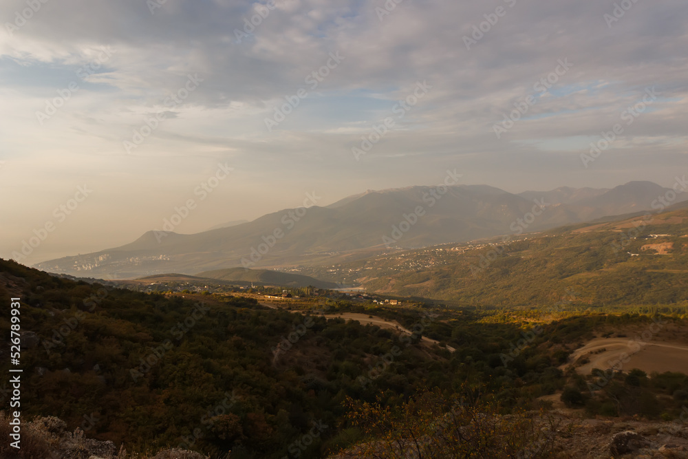 Demerdzhi mountain range. View of the valley