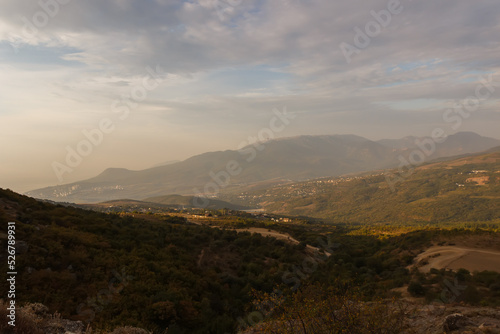 Demerdzhi mountain range. View of the valley