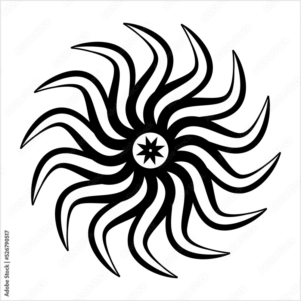 Tribal Tattoo Sun M_2208025
