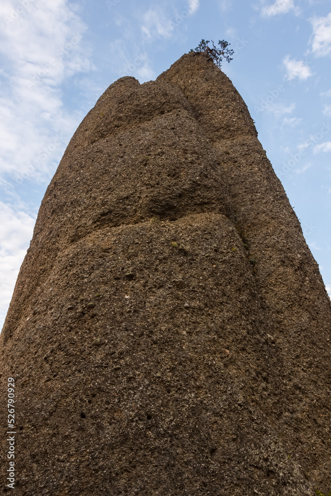 Demerdzhi mountain range. View of the rocks from below Demerdzhi mountain range. View of the rocks from below