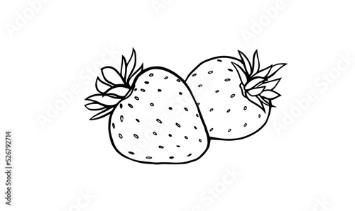 Strawberry - outline