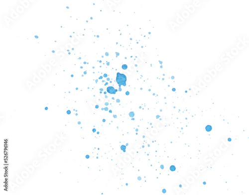 Blue Watercolor Splatter