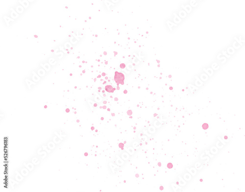 pink Watercolor Splatter