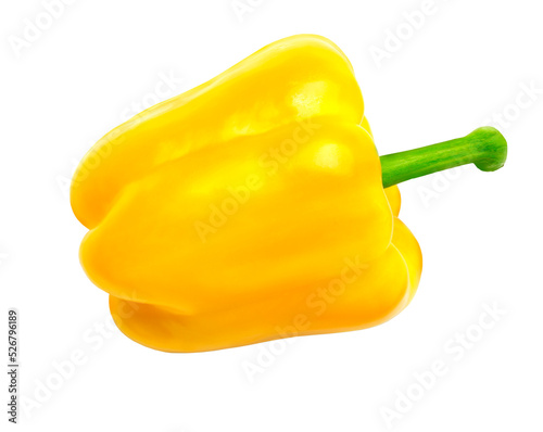 yellow pepper isolated photo