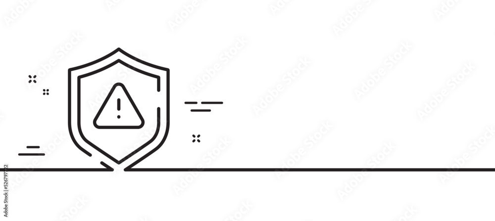Attention line icon. Important warning sign. Danger warn symbol. Minimal line illustration background. Attention line icon pattern banner. White web template concept. Vector Attention line icon. Important warning sign. Danger warn symbol. Minimal line illustration background. Attention line icon pattern banner. White web template concept. Vector