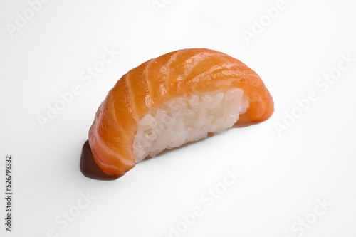 salmon sushi nigiri isolated