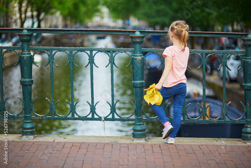 Photography Preschooler girl on a bridge in Amsterdam, the Netherlands