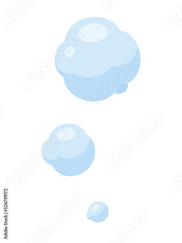かわいい煙のイラスト