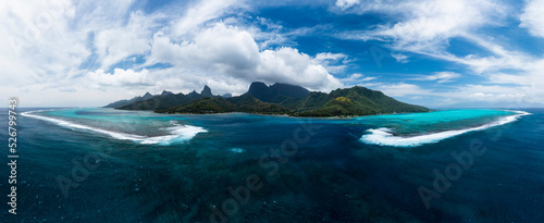 Panoramic Drone Photos French Polynesia Moorea Fakarava