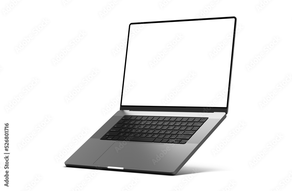 Laptop rotated standing on the edge with shadow - isolated on transparent background - PNG format - easy replacement of background and screen (the white color is fully transparent) Laptop rotated standing on the edge with shadow - isolated on transparent background - PNG format - easy replacement of background and screen (the white color is fully transparent)